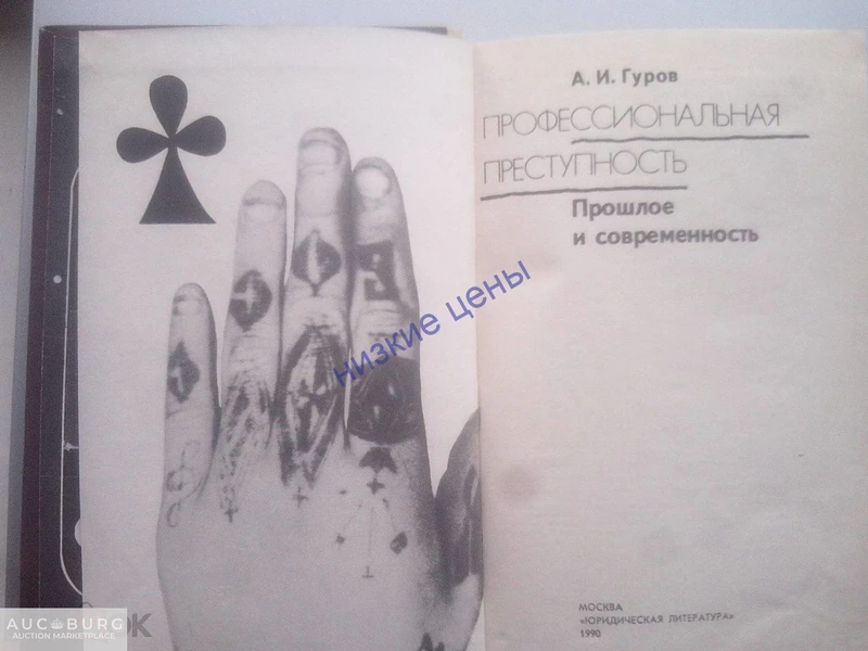 Профессиональная преступность Гуров Прошлое и современность 1990 Москва Юридическая литература - additional Photos