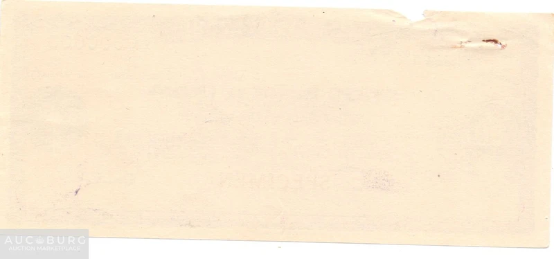 ЛОТ 286 - 500 рупий Дорожный чек Образец - additional Photos