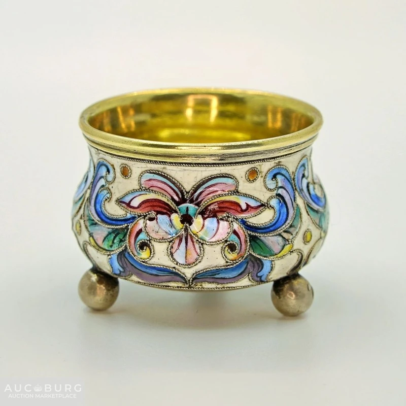 Крутой подарок на свадьбу, юбилей. Предметы 19 века. Серебро 84, эмаль - additional Photos