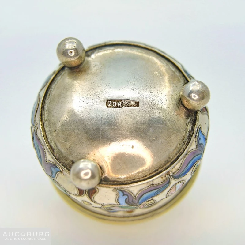 Крутой подарок на свадьбу, юбилей. Предметы 19 века. Серебро 84, эмаль - additional Photos