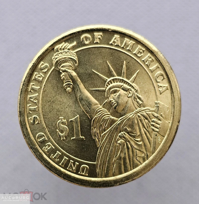 1 доллар 2008 год США Мартин Ван Бюрен (1837-1841) 8-й президент P, из ролла - additional Photos