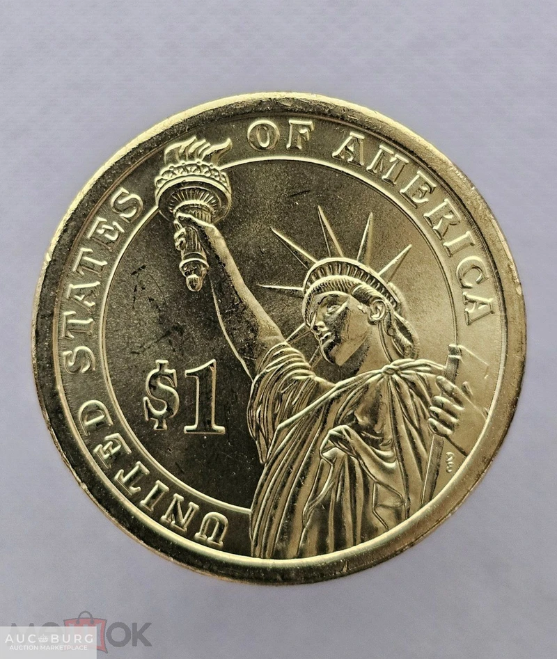 1 доллар 2011 год США Эндрю Джонсон (1865-1869) 17-й президент P, из ролла - additional Photos