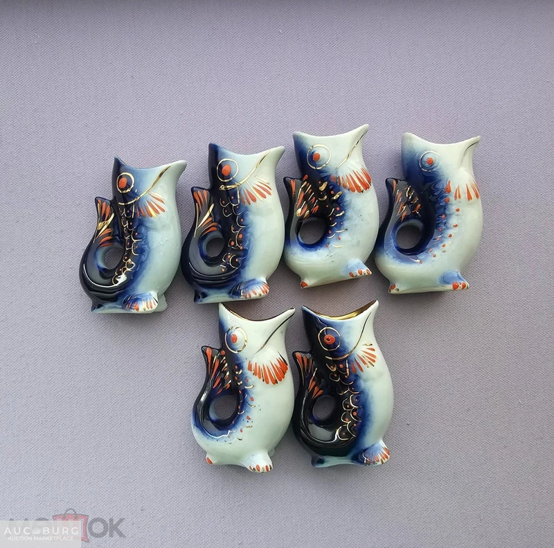 Фарфоровый штоф Рыба с рыбками Полонное Полонский фарфоровый завод - additional Photos