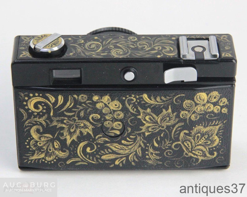 Сувенир-фотоаппарат с росписью ручной работы Хохлома золотая - additional Photos