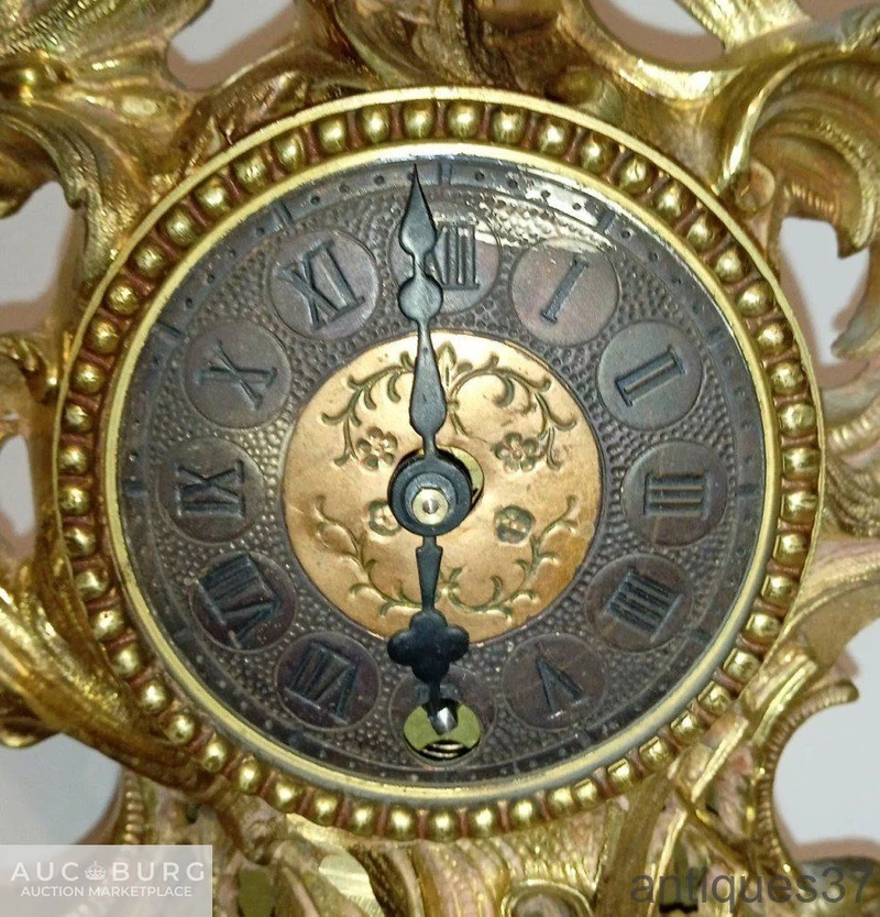 Каминные часы (Германия) в бронзовом корпусе (Италия), первая половина ХХ века. - additional Photos