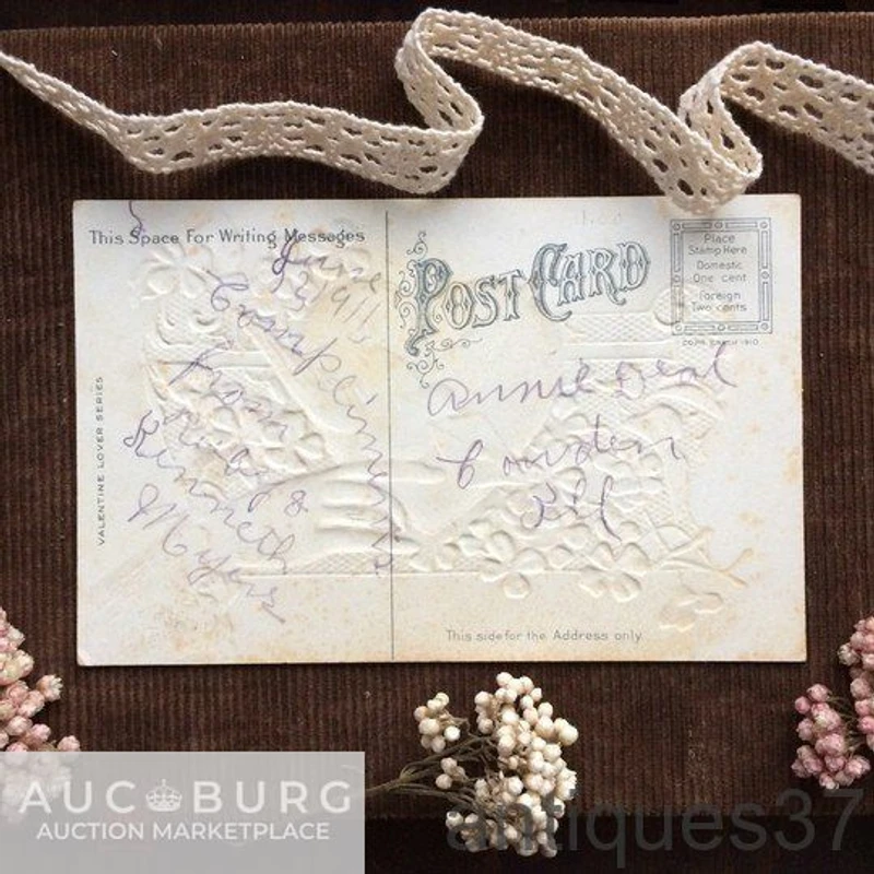 Открытка С днем рождения, США 1910 год - additional Photos