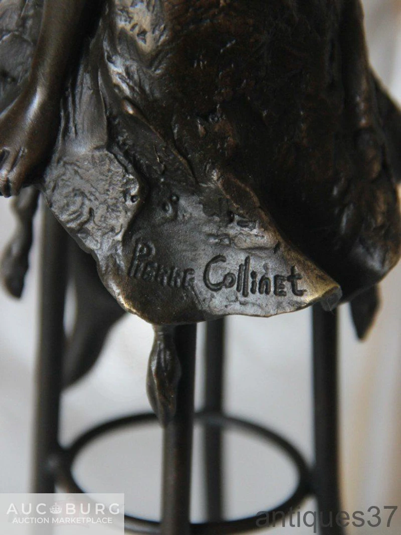 Статуэтка Девушка на стуле, бронза, Pierre Collinet, Европа, начало XX века - additional Photos