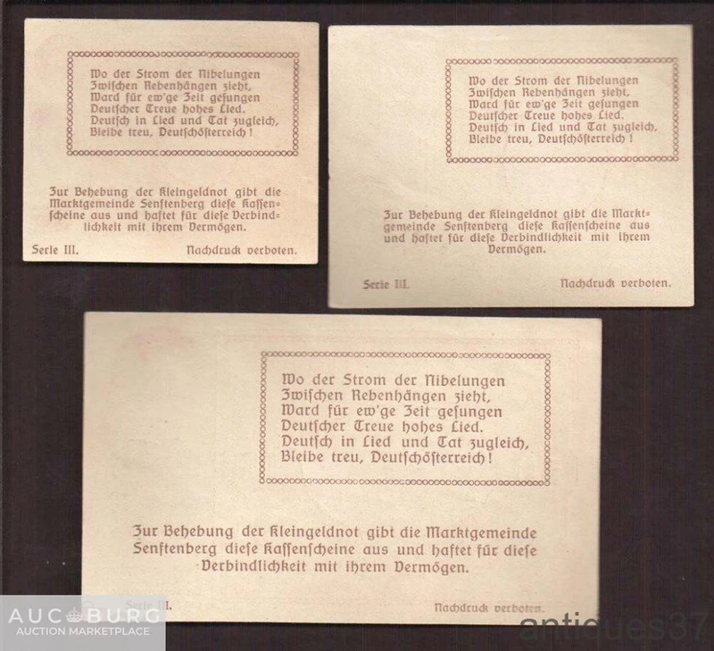 Набор нотгельдов №51, Австрия, 1920 год - additional Photos