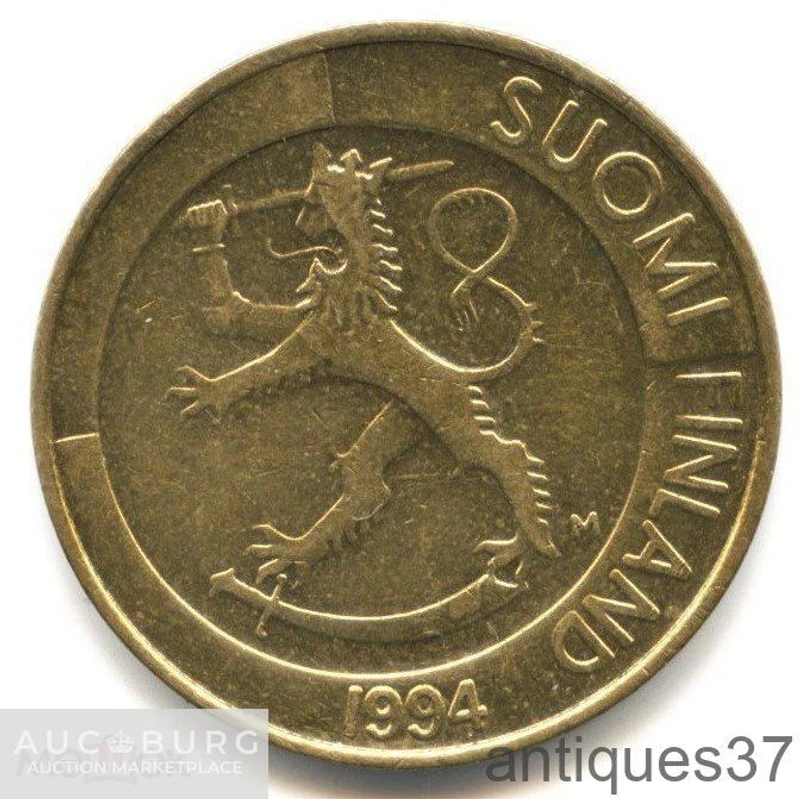 Монета 1 марка 1993-2001 г., Финляндия - additional Photos