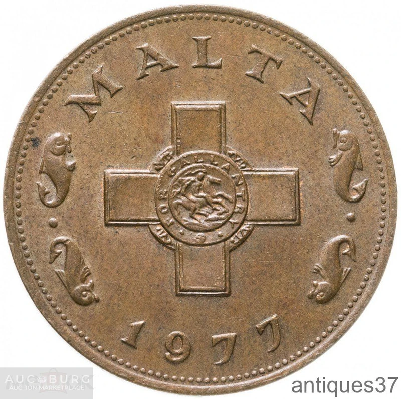 Монета 1 цент 1972-1982 г., Мальта - additional Photos