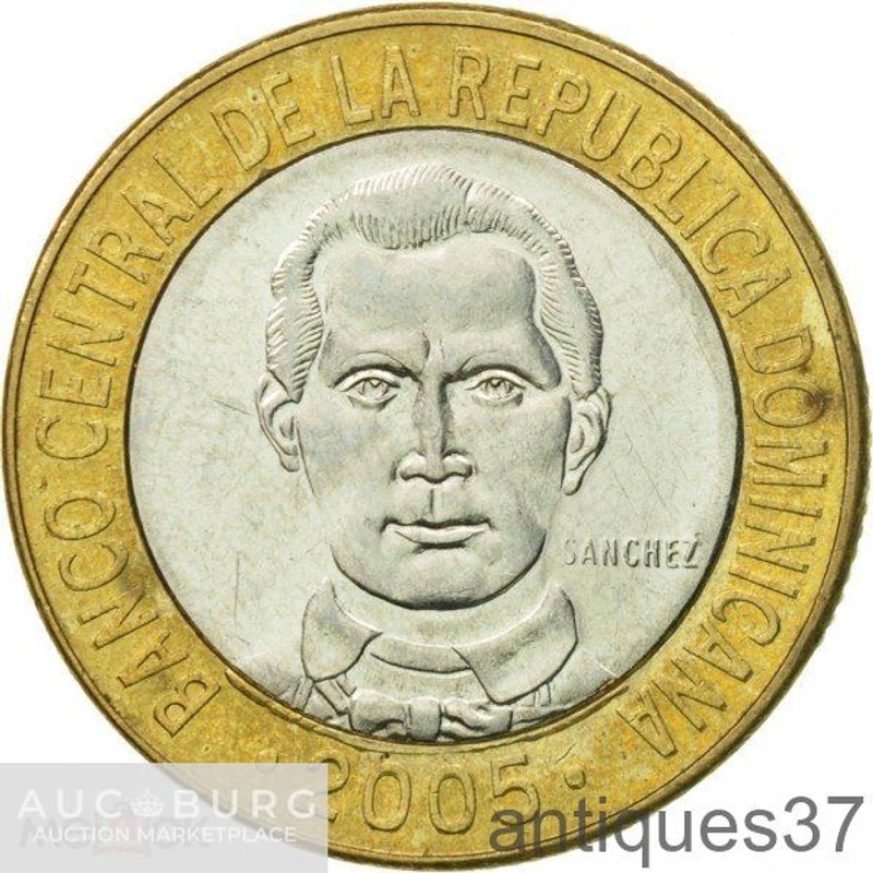 Монета 5 песо 2002-2016 г., Доминикана - additional Photos