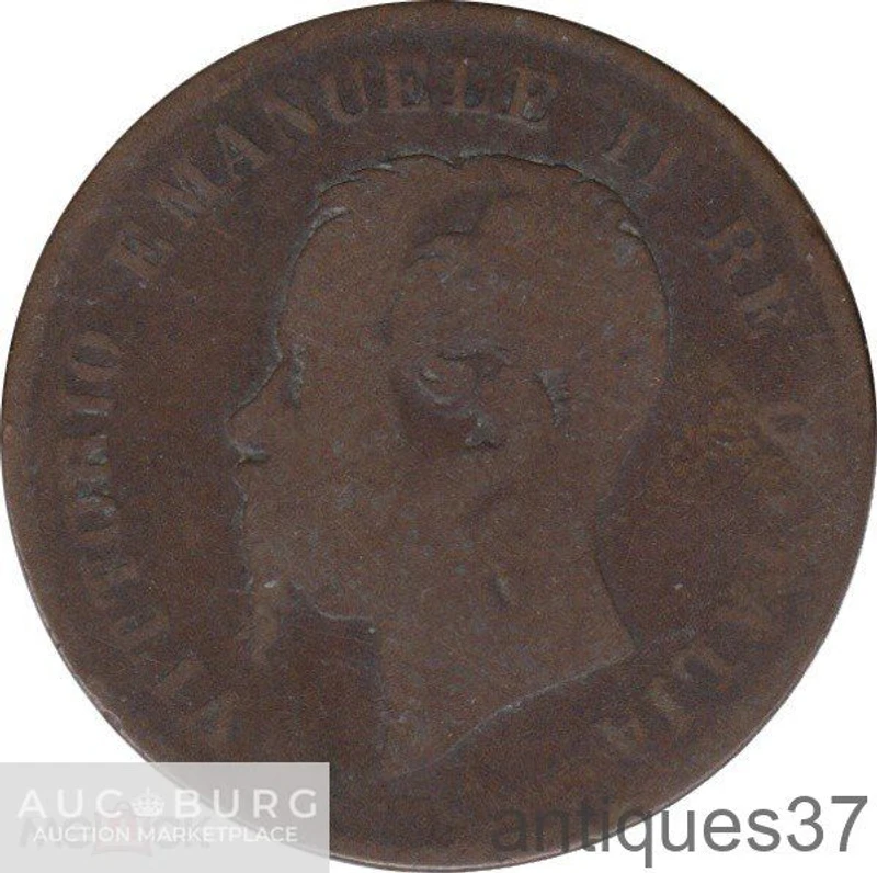 Монета 5 чентезимо 1861-1867 г., Италия - additional Photos