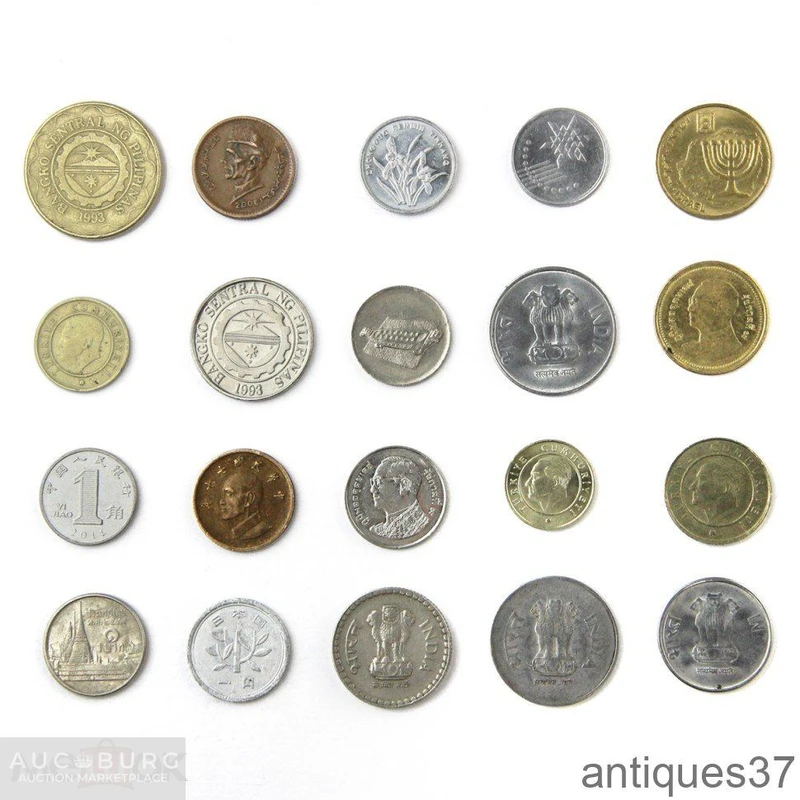 Набор монет Азии "Солнце Востока", 1981-2022 гг. (20 шт) - additional Photos