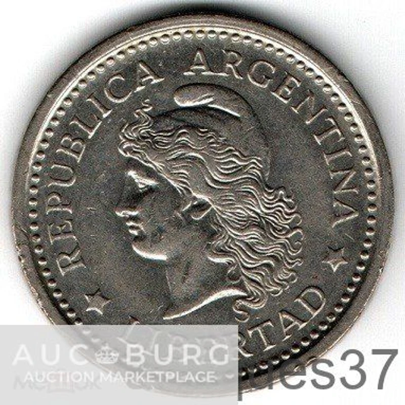 Монета 1 песо 1957-1962 г., Аргентина - additional Photos