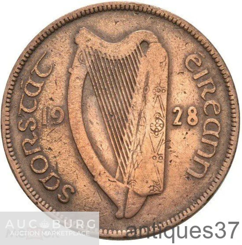 Монета 1 пенни 1928-1937 г., Ирландия - additional Photos