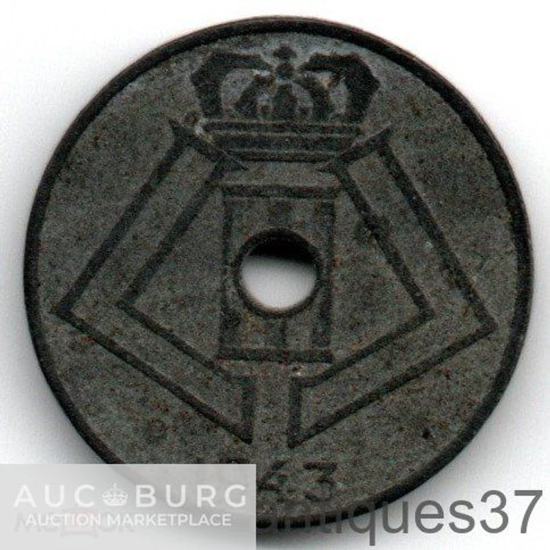 Монета 5 сантимов 1941-1943 г., Бельгия, BELGIQUE - BELGIE - additional Photos