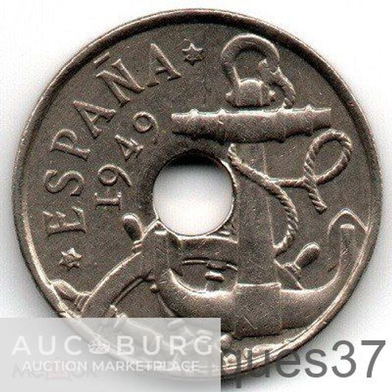 Монета 50 сентимо 1949-1963 г., Испания - additional Photos