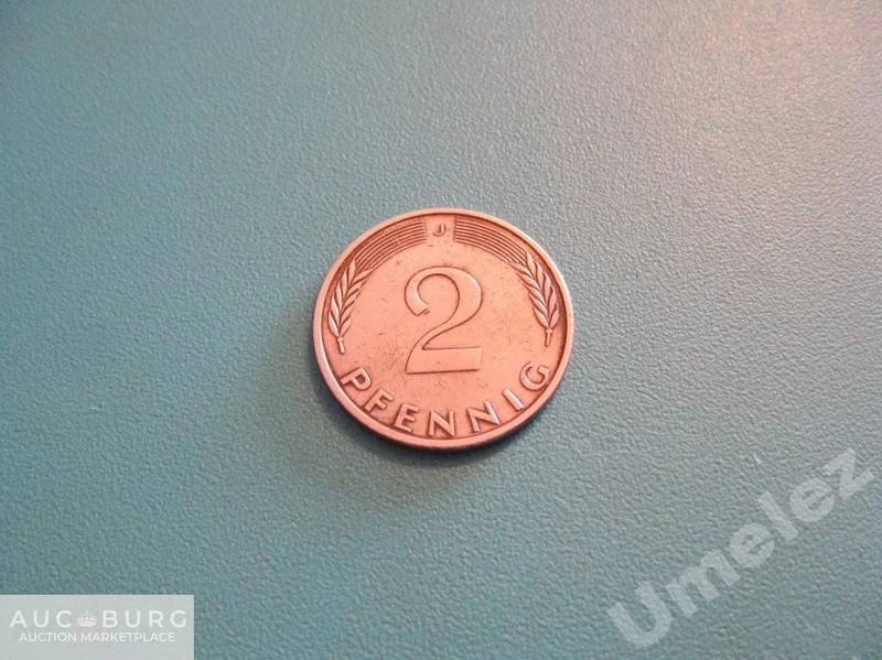 Германия. 2 пфеннига 1976 г. (J) - additional Photos